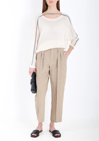 Брюки цвет коричневый — превью 2