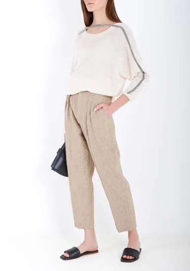 Брюки цвет коричневый — превью 3