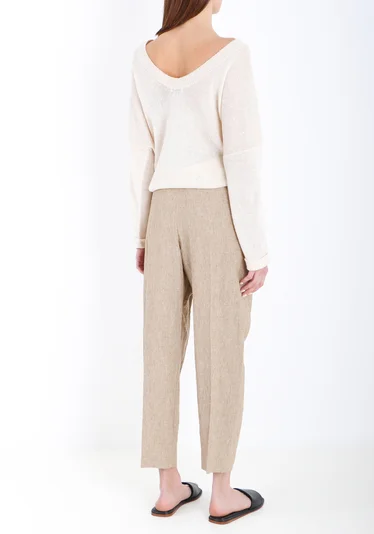 Брюки цвет коричневый — превью 4