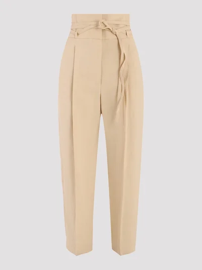 Брюки цвет бежево-желтый — превью 1