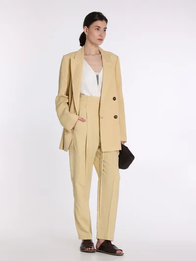 Брюки цвет бежево-желтый — превью 5