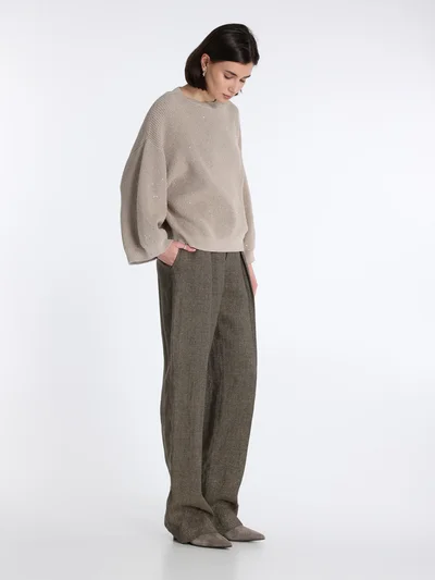 Брюки цвет коричневый — превью 3