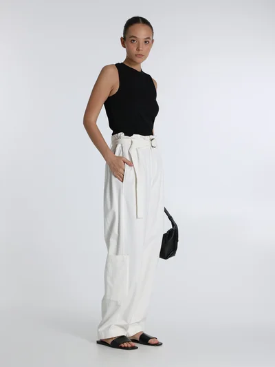 Брюки цвет белый — превью 3