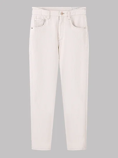 Джинсы цвет бежевый — превью 1