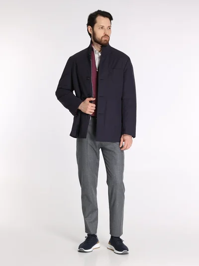 Куртка цвет синий — превью 4