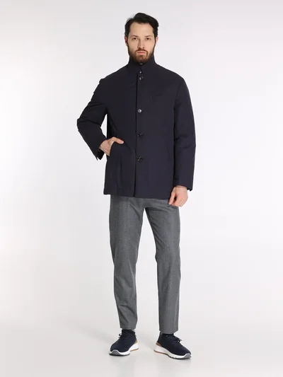 Куртка цвет синий — превью 5