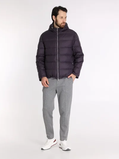 Пуховик цвет фиолетовый — превью 4