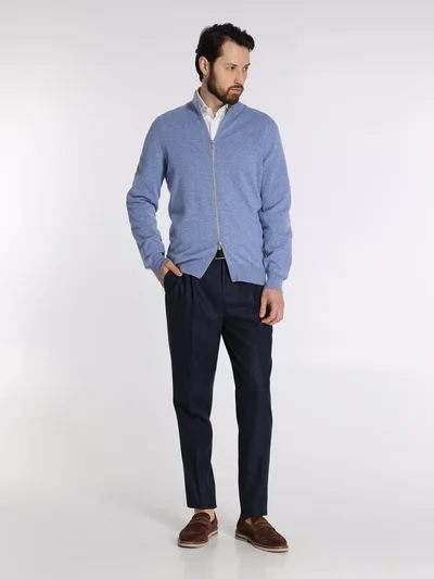 Брюки цвет темно-синий — превью 2