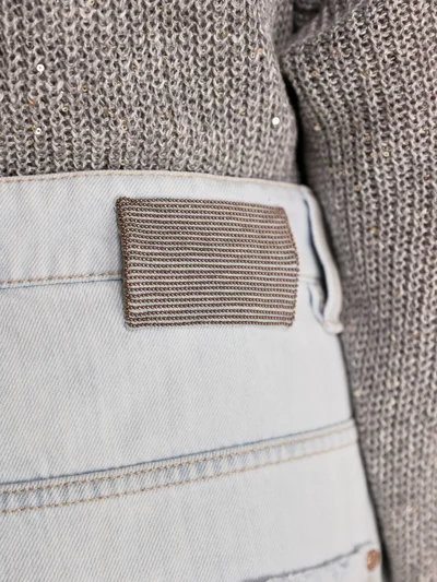 Джинсы цвет голубой — превью 5