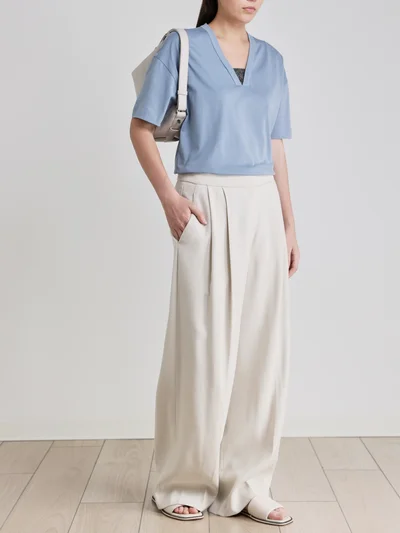 Брюки цвет натуральный — превью 2