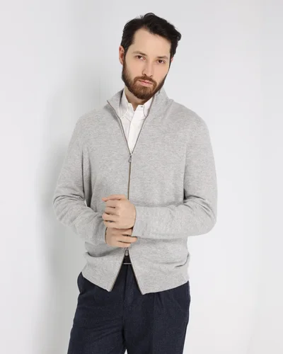 Кардиган цвет светло-серый — превью 6