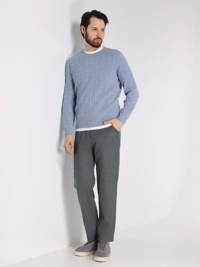 Джемпер цвет сине-голубой — превью 4