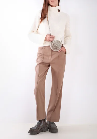 Брюки цвет натуральный — превью 2