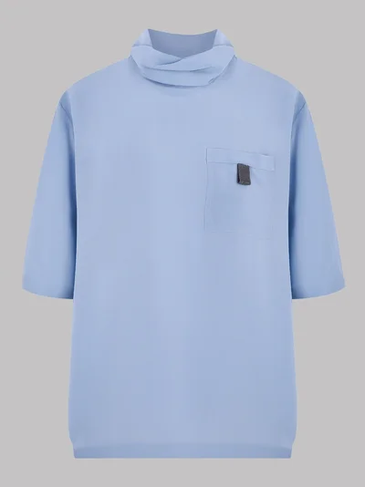 Блузка цвет голубой — превью 1