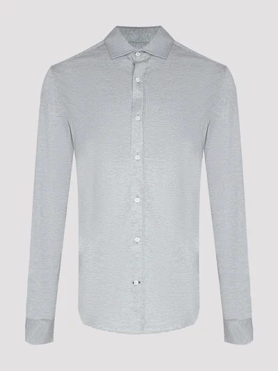 Рубашка цвет темно-синий — превью 1