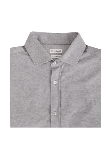 Рубашка цвет светло-серый — превью 8