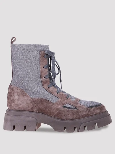 Ботинки цвет серый — превью 1