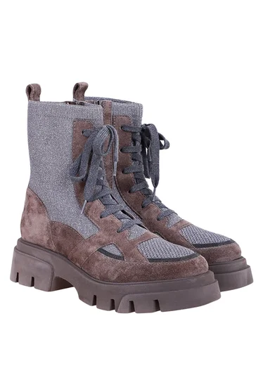 Ботинки цвет серый — превью 4