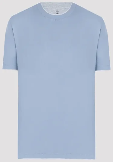 Футболка цвет голубой — превью 1