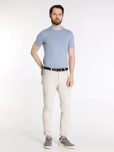 Футболка цвет голубой — превью 3