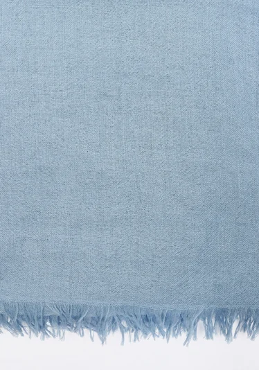 Шарф цвет синий — превью 3