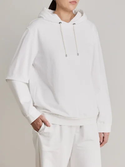 Толстовка цвет белый — превью 3