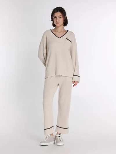 Брюки цвет светло-серый — превью 2