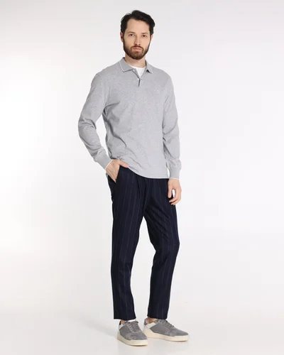 Брюки цвет темно-синий — превью 4