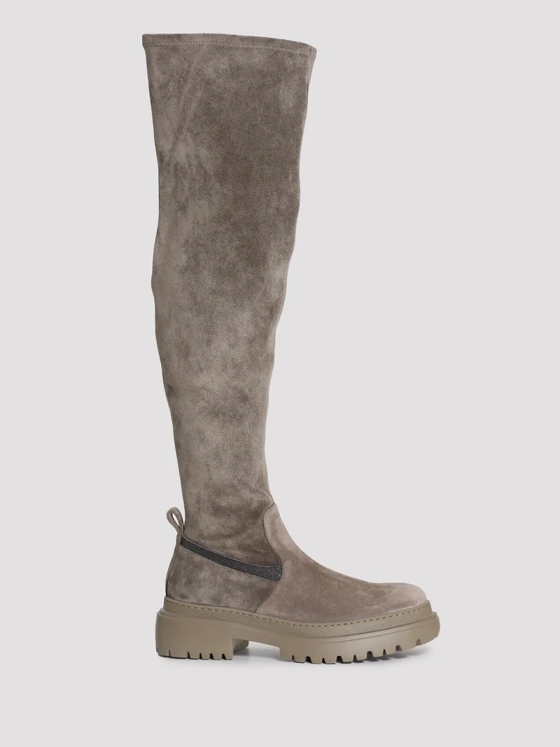 Сапоги цвет средне-серый