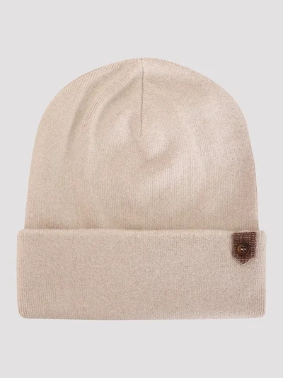 Шапка цвет белый — превью 1